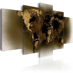 Artgeist Wandbild - Brass continents