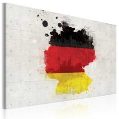Artgeist Wandbild - Deutschlandkarte