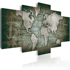 Artgeist Wandbild - Emerald Map