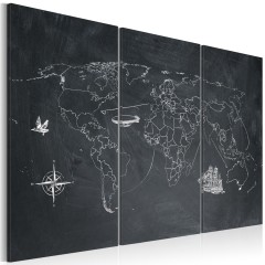 Artgeist Wandbild - Reise um die Welt - Triptychon