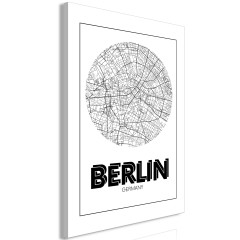 Artgeist Wandbild - Retro Berlin (1 Part) Vertical