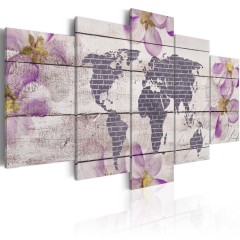 Artgeist Wandbild - Romantische Weltkarte