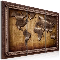 Artgeist Wandbild - The Map in a Frame