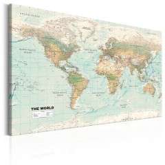 Artgeist Wandbild - World Map: Beautiful World