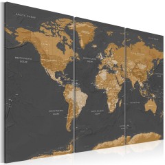 Artgeist Wandbild - World Map: Modern Aesthetics