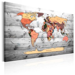 Artgeist Wandbild - World Map: New Directions