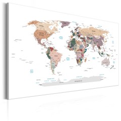 Artgeist Wandbild - World Map: Where Today?