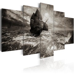Artgeist Wandbild - Ein Schiff während des Sturms