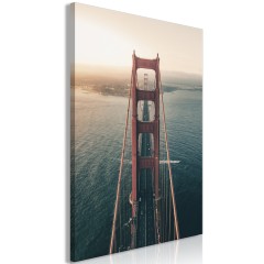 Artgeist Wandbild - Golden Gate Bridge (1 Part) Vertical