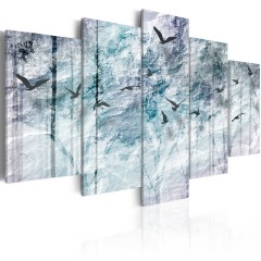 Artgeist Wandbild - Blauer Wald