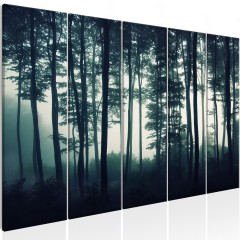Artgeist Wandbild - Dark Forest (5 Parts) Narrow