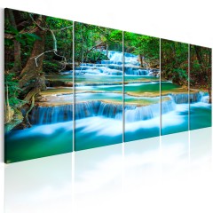 Artgeist Wandbild - Sapphire Waterfalls I