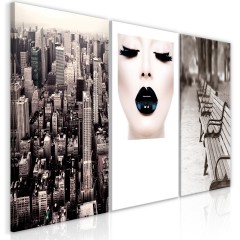 Artgeist Wandbild - Faces of City (3 Parts)