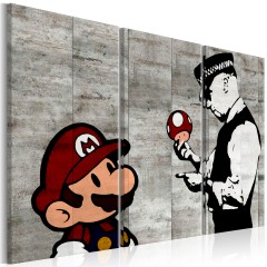 Artgeist Wandbild - Banksy: Mario Bros