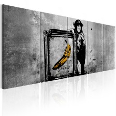Artgeist Wandbild - Banksy: Monkey with Frame