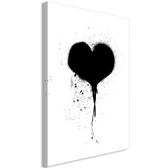 Artgeist Wandbild - Destroyed Heart (1 Part) Vertical
