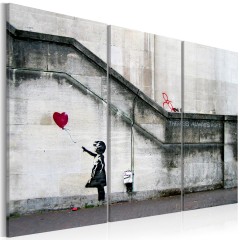 Artgeist Wandbild - Girl With a Balloon by Banksy