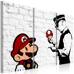 Artgeist Wandbild - Mario Bros (Banksy)