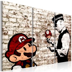Artgeist Wandbild - Mario Bros: Torn Wall