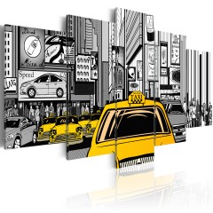 Artgeist Wandbild - Taxi aus dem Comic