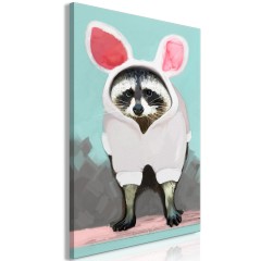 Artgeist Wandbild - Raccoon or Hare? (1 Part) Vertical