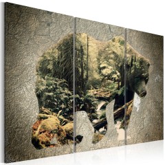 Artgeist Wandbild - The Bear in the Forest