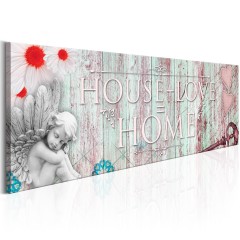 Artgeist Wandbild - Home: House + Love