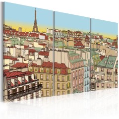 Artgeist Wandbild - Paris in zuckersüßer Version