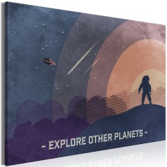 Artgeist Wandbild - Explore Other Planets (1 Part) Wide