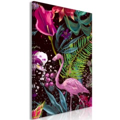 Artgeist Wandbild - Flamingo Land (1 Part) Vertical
