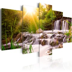 Artgeist Wandbild - Forest Waterfall