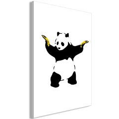 Artgeist Wandbild - Panda with Guns (1 Part) Vertical