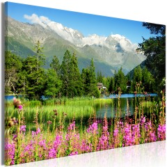 Artgeist Wandbild - Spring in the Alps (1 Part) Wide