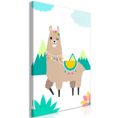 Artgeist Wandbild - Unusual Lama