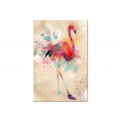 Artgeist Wandbild - Watercolor Flamingo (1 Part) Vertical