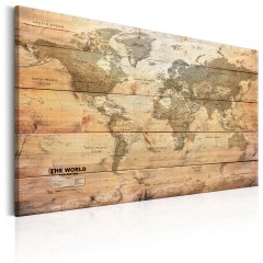 Artgeist Wandbild - World Map: Boards