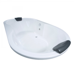 Basera® Podest-Badewanne Corvo 195 x 100 cm mit LED-Ambiente und Kopfstützen