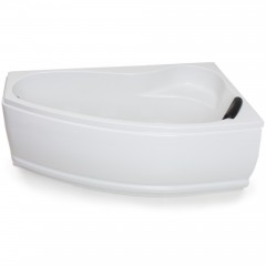 Basera® Eck-Badewanne Formentera Rechts 160 x 90 cm mit LED-Ambiente und Kopfstütze